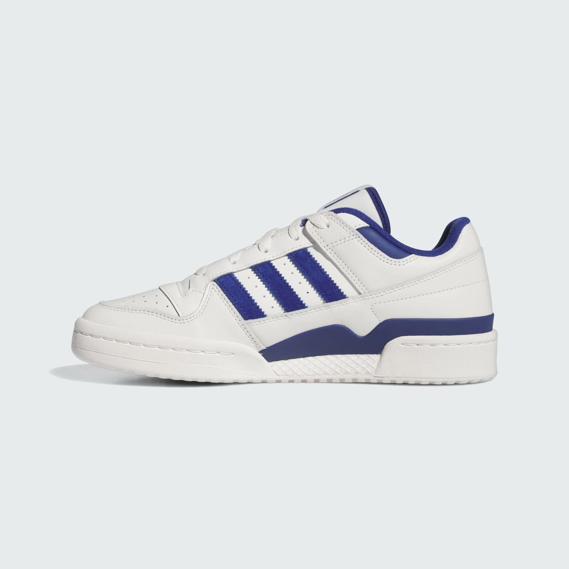 FORUM LOW CL SHOES - Cloud White / Victory Blue / Cloud White Adidas Japanese Writing Shoes