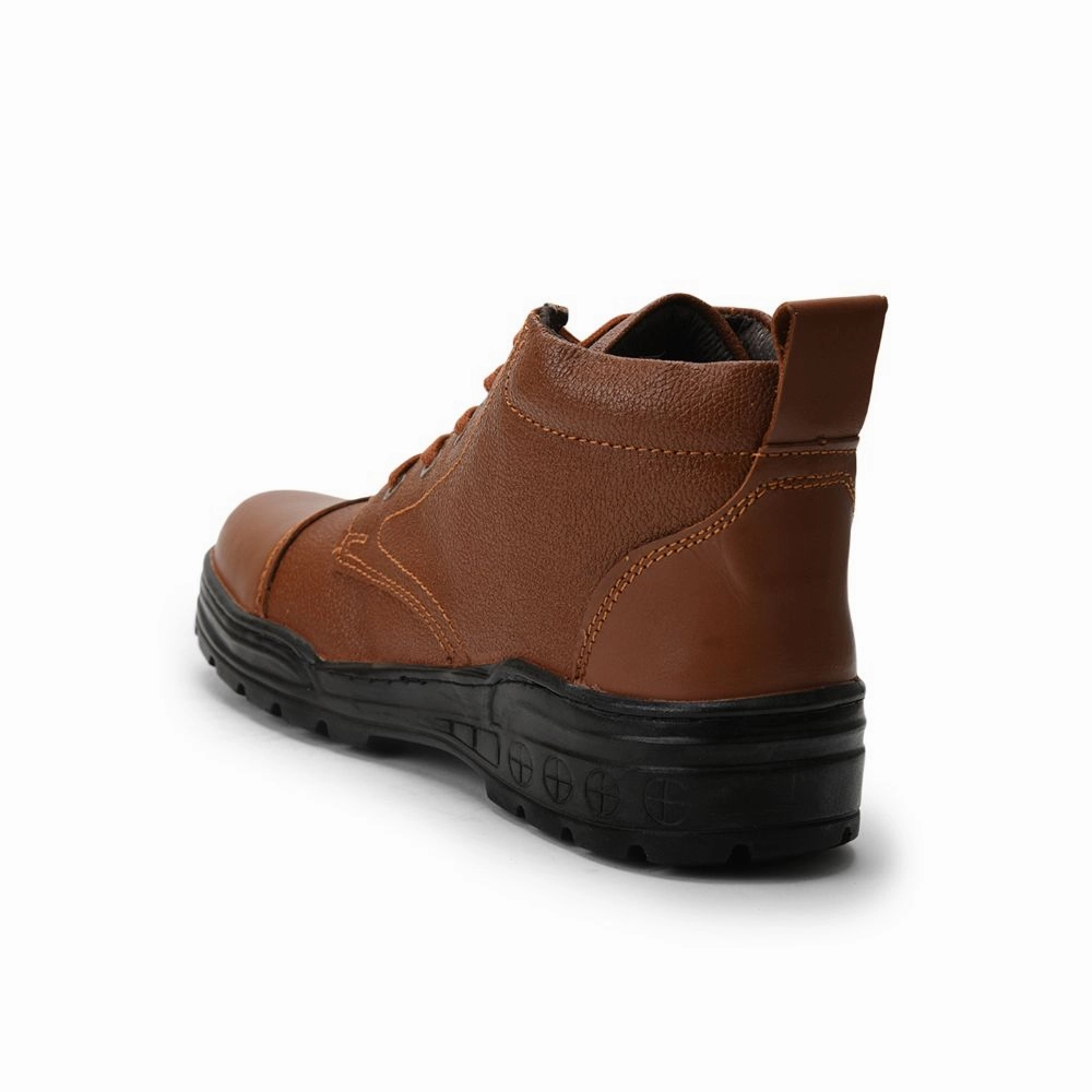 Freedom Casual Tan Police Leather High Ankle Boot VEER-1 By Liberty Court Legacy Leather Casual