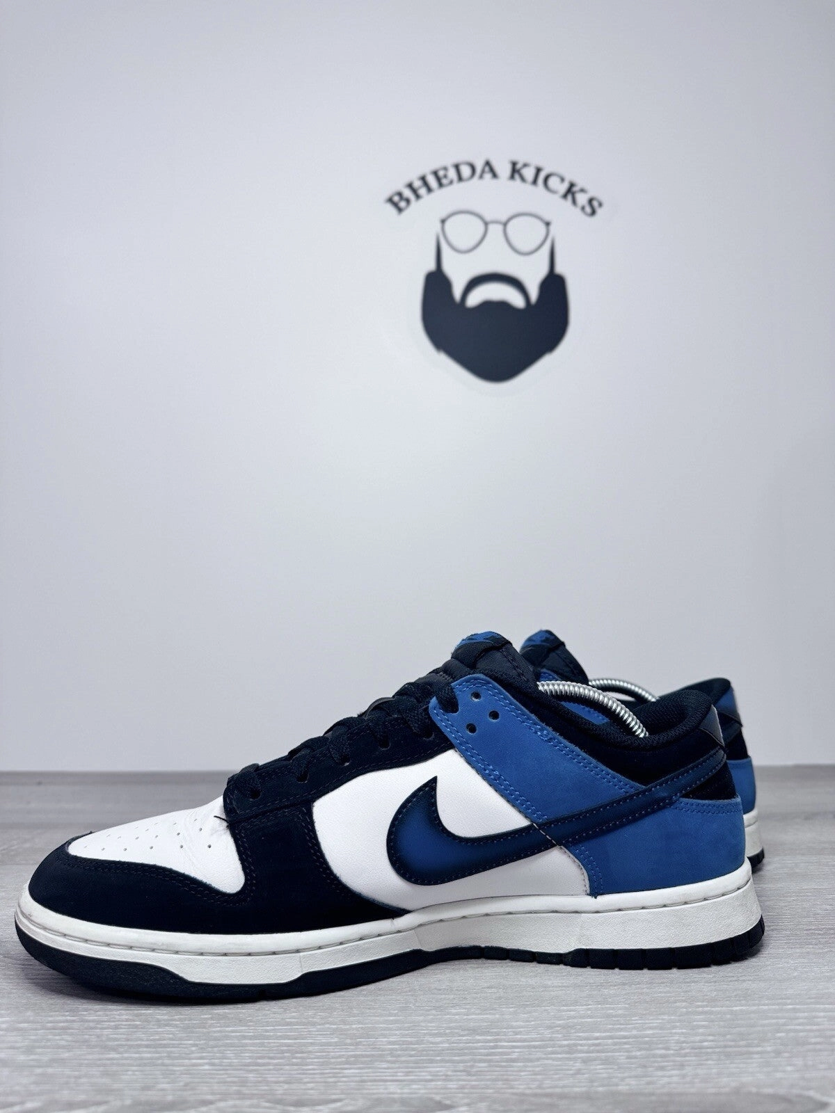 Shoes For Overpronation Asics Size 11 - Nike Dunk Low Airbrush Industrial Blue FD6923-100 Preowned Authentic