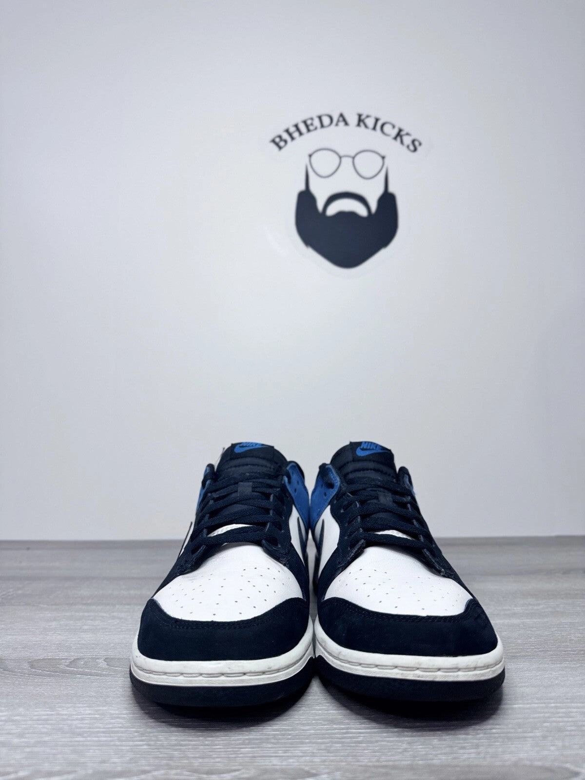 Wide Width Asics Shoes Size 11 - Nike Dunk Low Airbrush Industrial Blue FD6923-100 Preowned Authentic