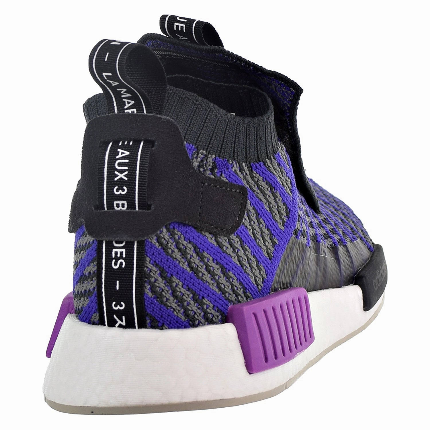 Adidas NMD_TS1 Primeknit Men's Shoes Purple/Grey Adidas Casual Athletic Shoes