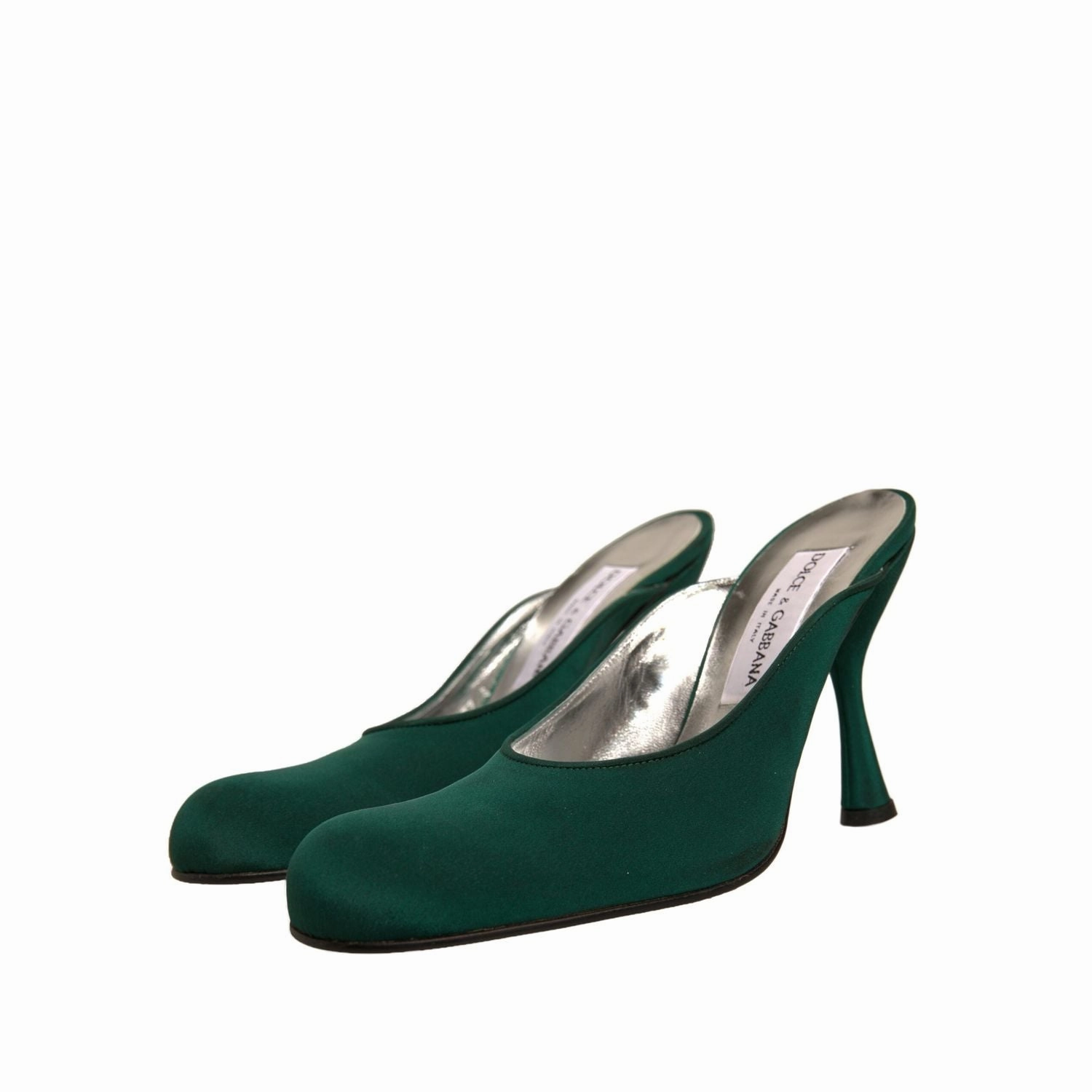 Dolce & Gabbana Green Suede Leather High Heel Pumps Shoes Swift Run 22 Shoes