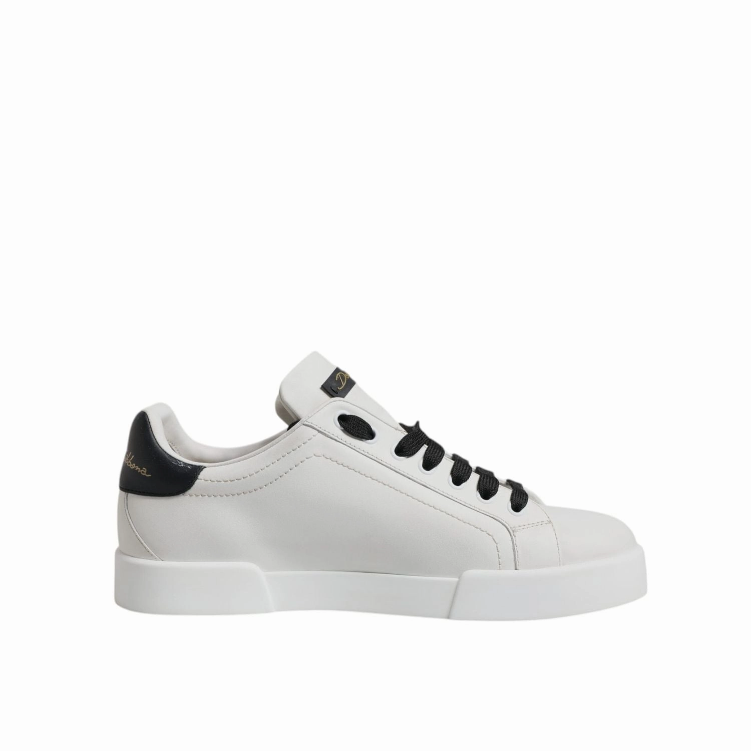 Dolce & Gabbana White Leather DG Logo Low Top Sneakers Shoes Basketball Sneakers
