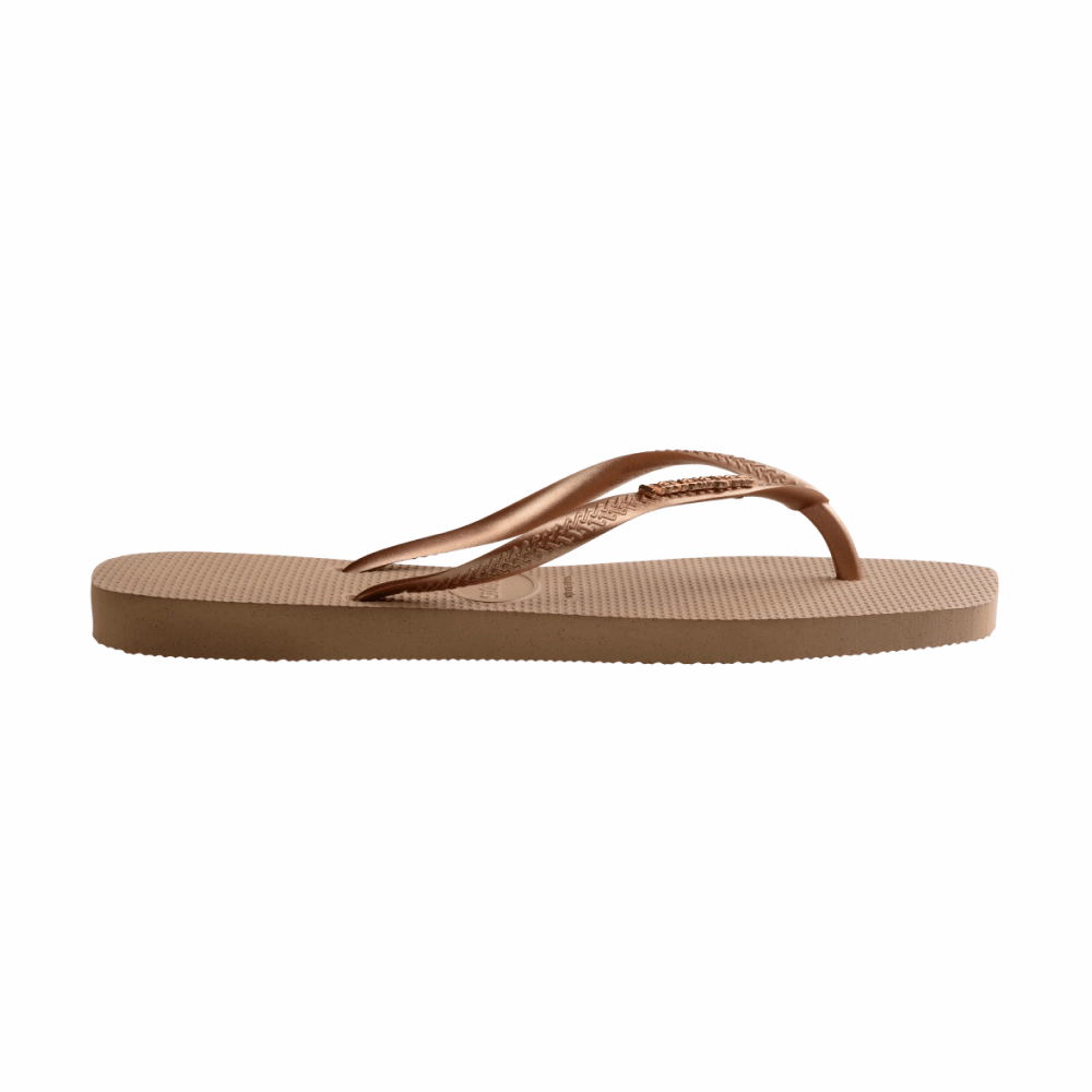 Master Slave Flip Flop Slim Square Logo Metallic Flip Flops