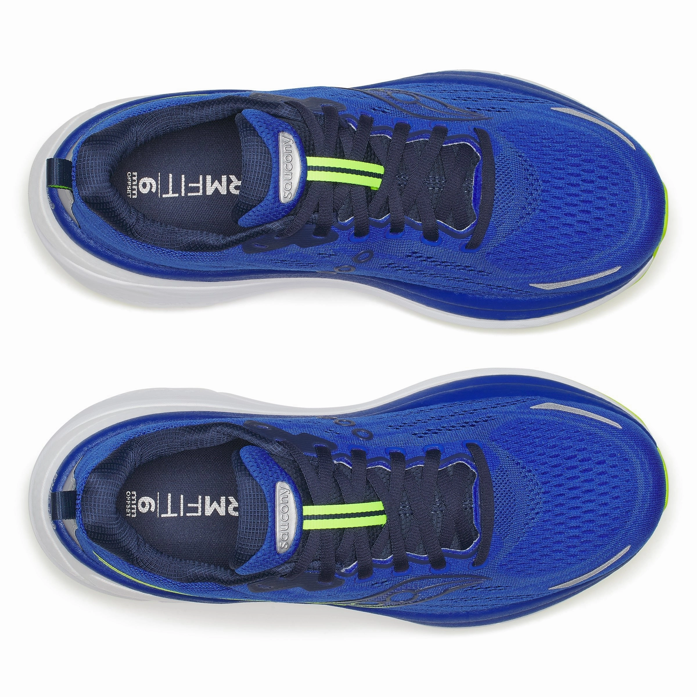 Saucony Hurricane 25 Mens | Lapis/Citron Low Drop Running Shoes