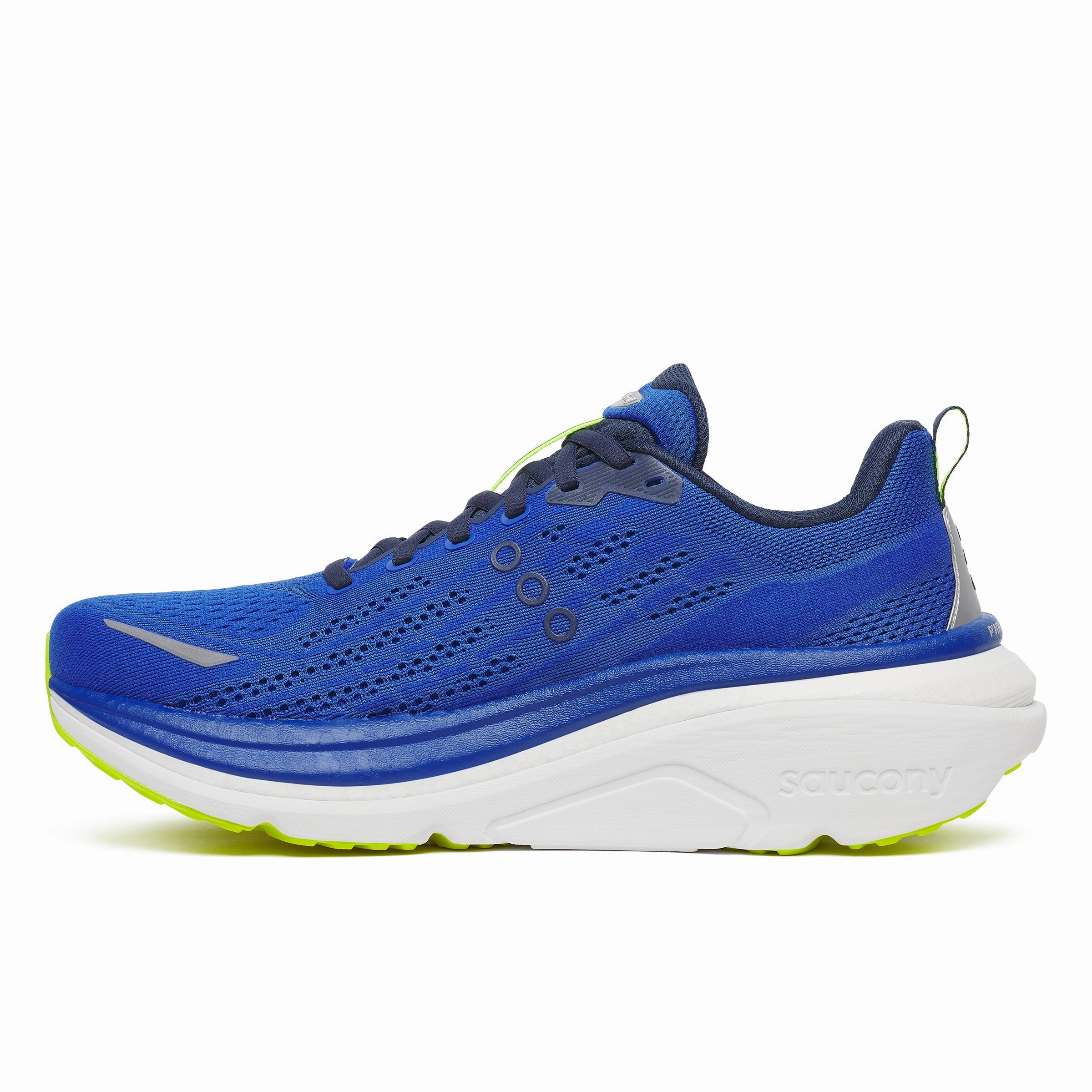 Running Shoes Knee Pain Saucony Hurricane 25 Mens | Lapis/Citron