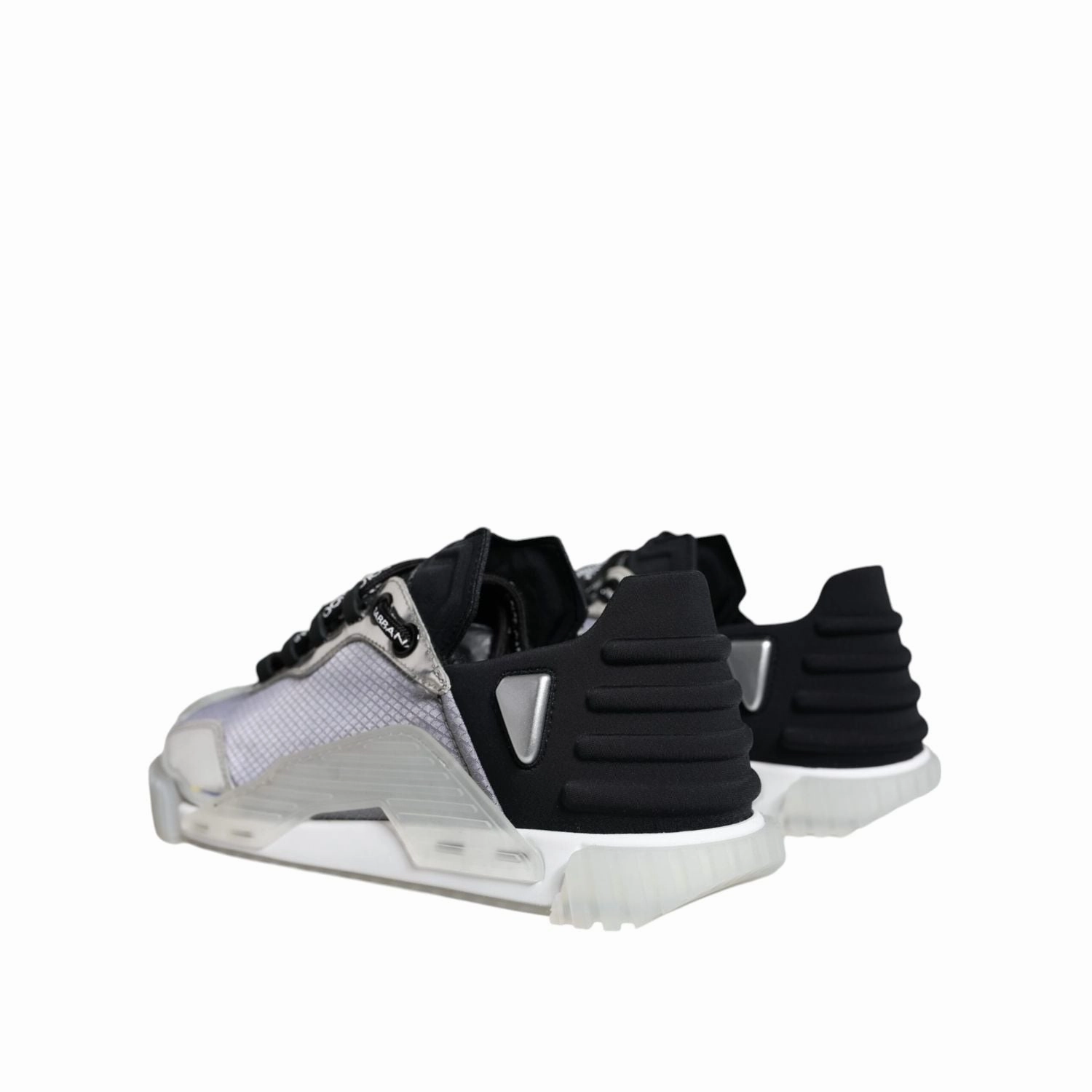 Cole Hahn Sneakers Dolce & Gabbana Silver Black Nylon NS1 Low Top Sneakers Shoes