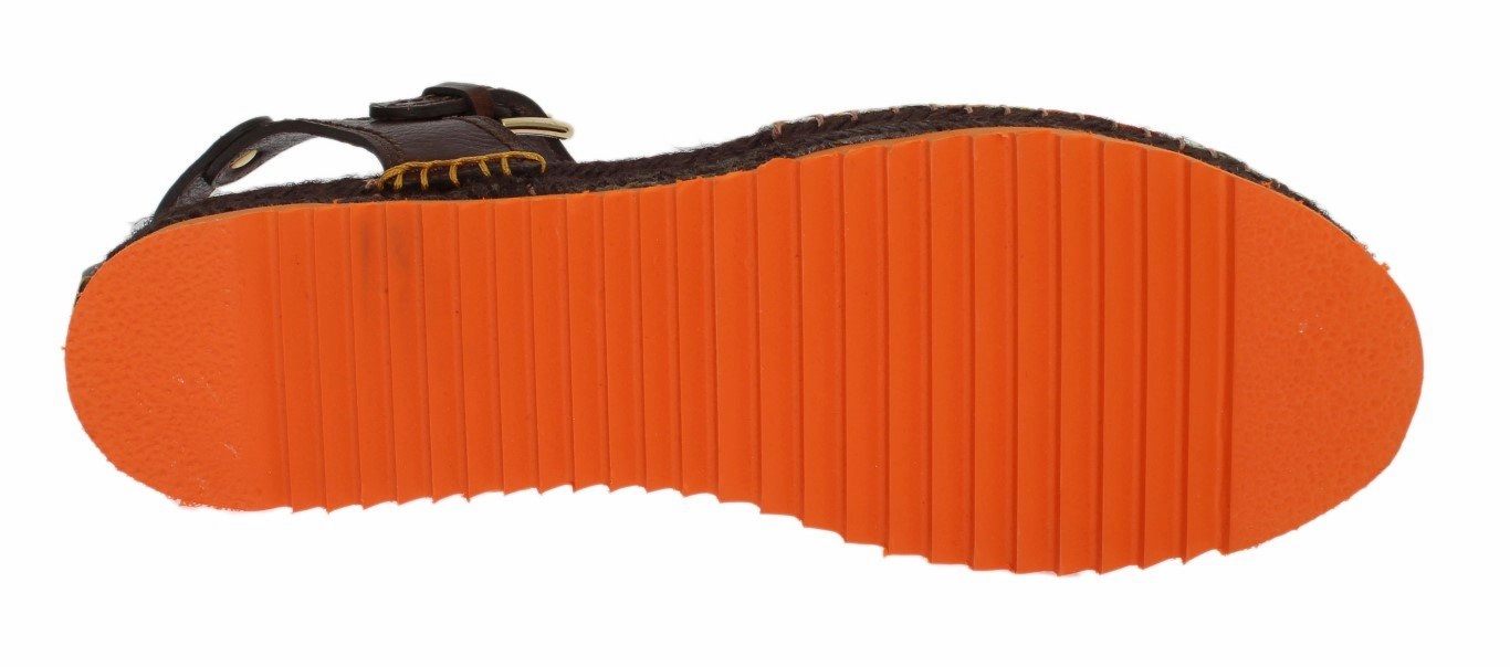 Sandals Nassau Orange Brocade Espadrilles Sandals