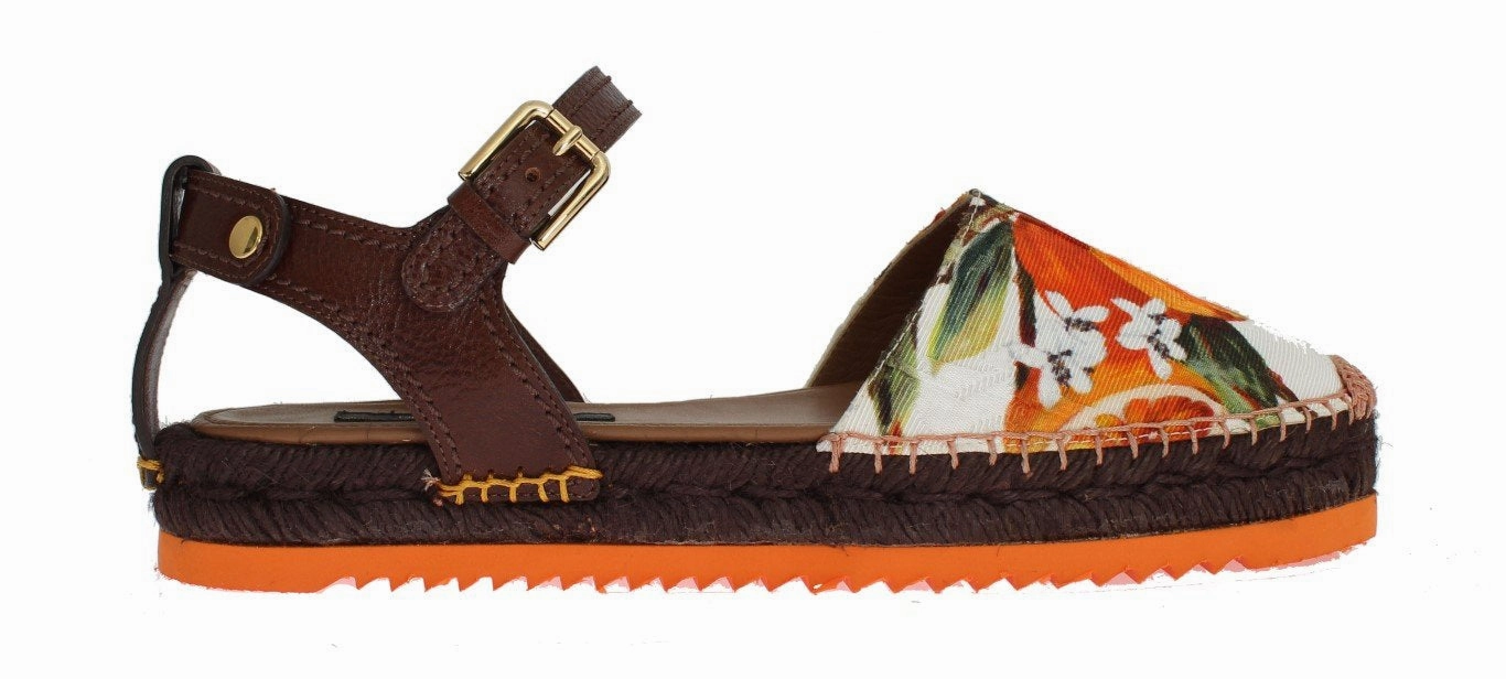 Orange Brocade Espadrilles Sandals Cynthia Rowley Sandals