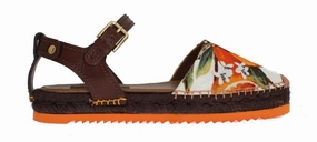 Sandals Verra Orange Brocade Espadrilles Sandals