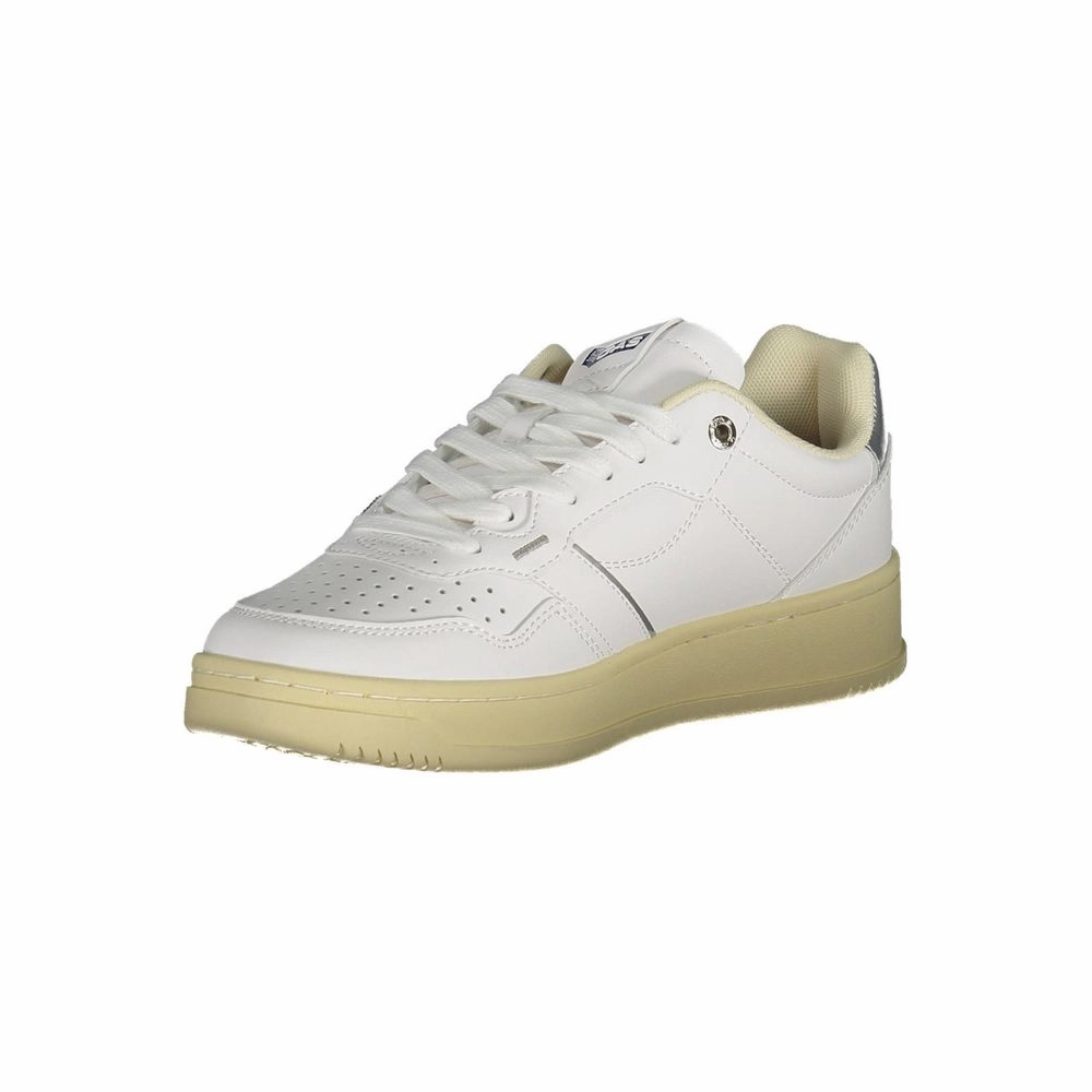 Gas White Artificial Leather Sneaker Sneakers On
