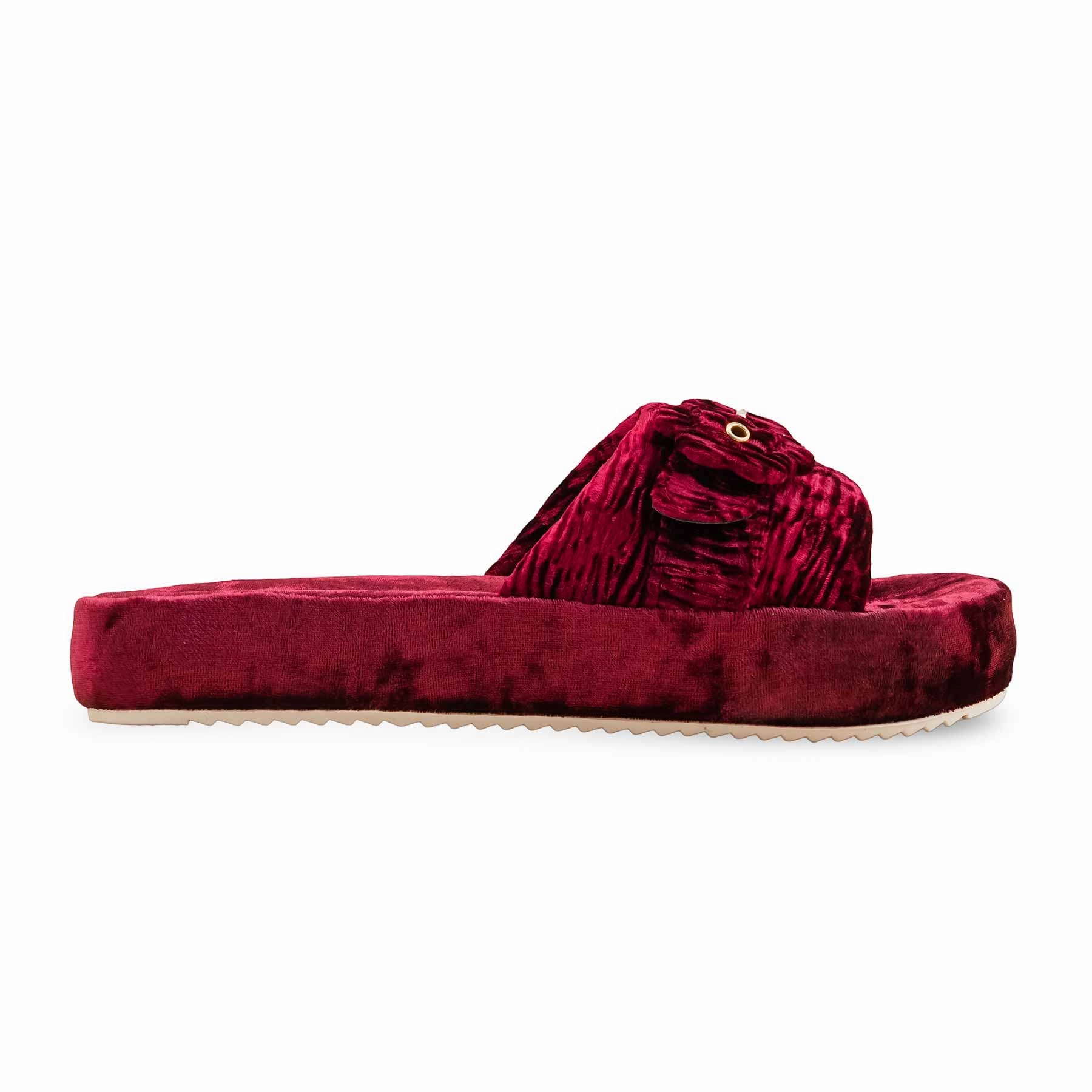 Maroon Formal Slipper PU0570 Slippers With Good Cushioning
