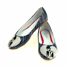 Woven Flat Shoes Gentleman Ballerinas Shoes 1058