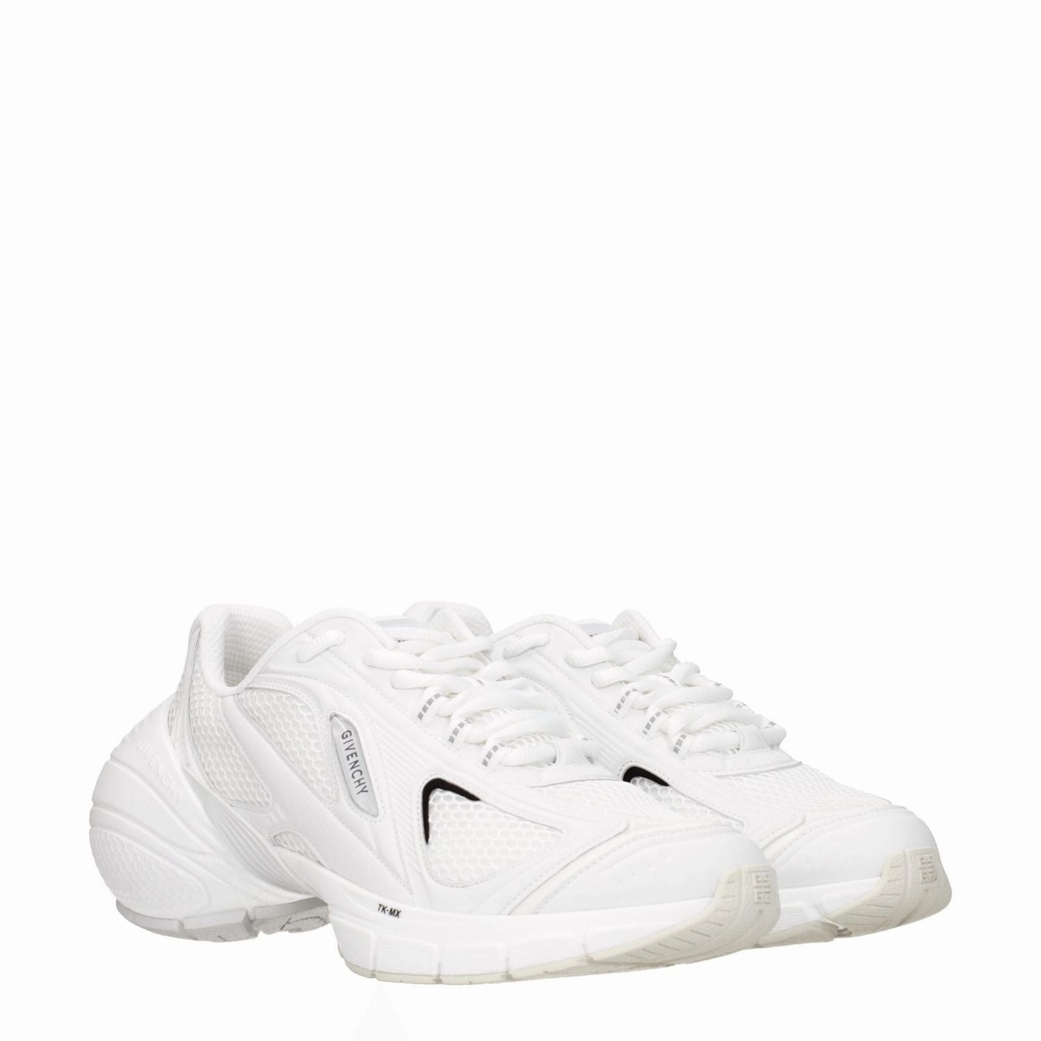 Givenchy White Fabric Athletic Sneakers Retro Mid Casual Shoes