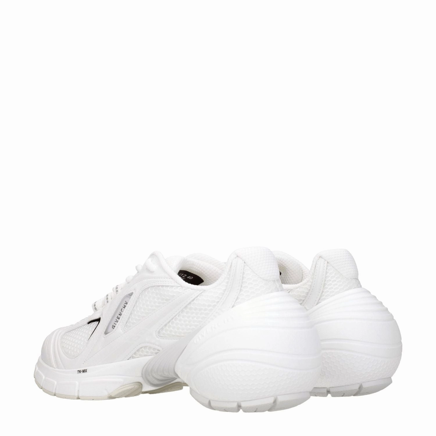 Givenchy White Fabric Athletic Sneakers Casual Leather Oxford Shoes