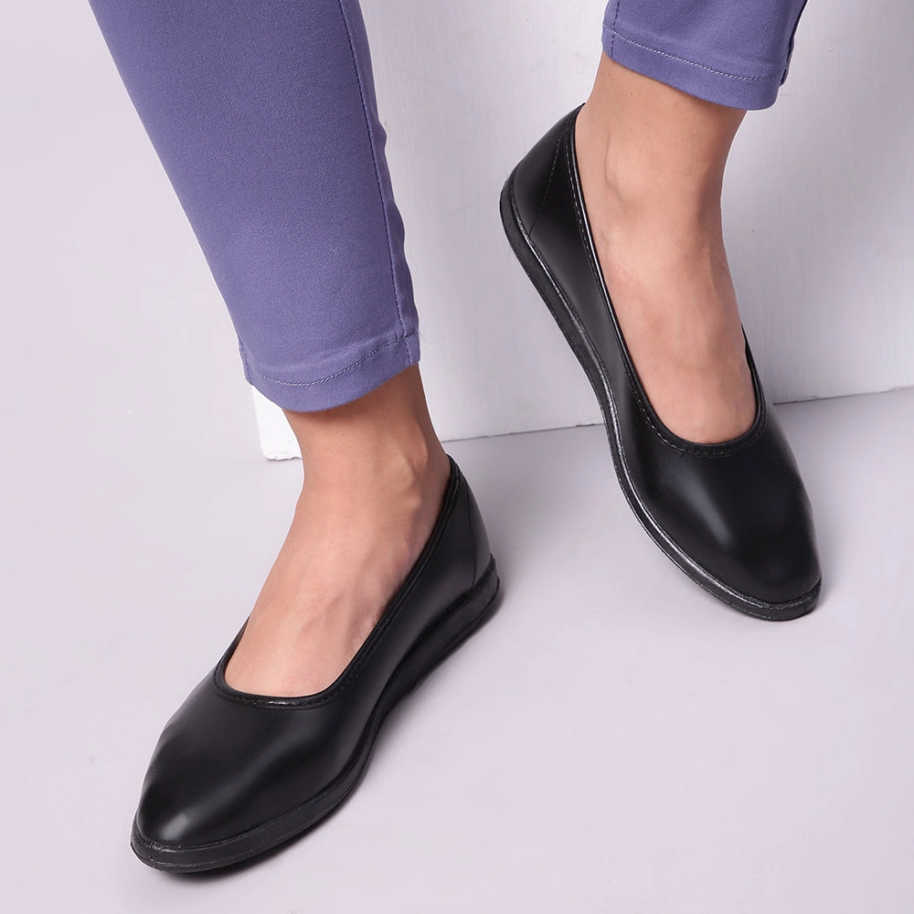 Gliders (Black) Casual Ballerina Shoes For Women BELLY By Liberty Business Casual Shoes Outfit