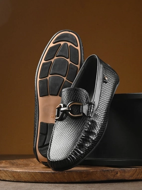 Loafers Vibram Globus Black Driving Loafers