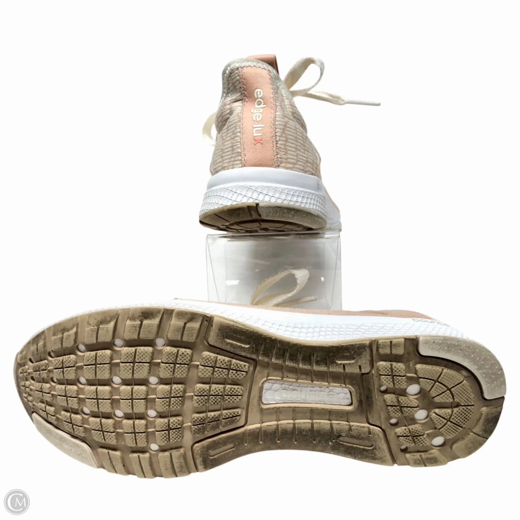 Shoes Athletic By Adidas In Cream & Pink, Size: 7 Reconstructed Adidas Shoes