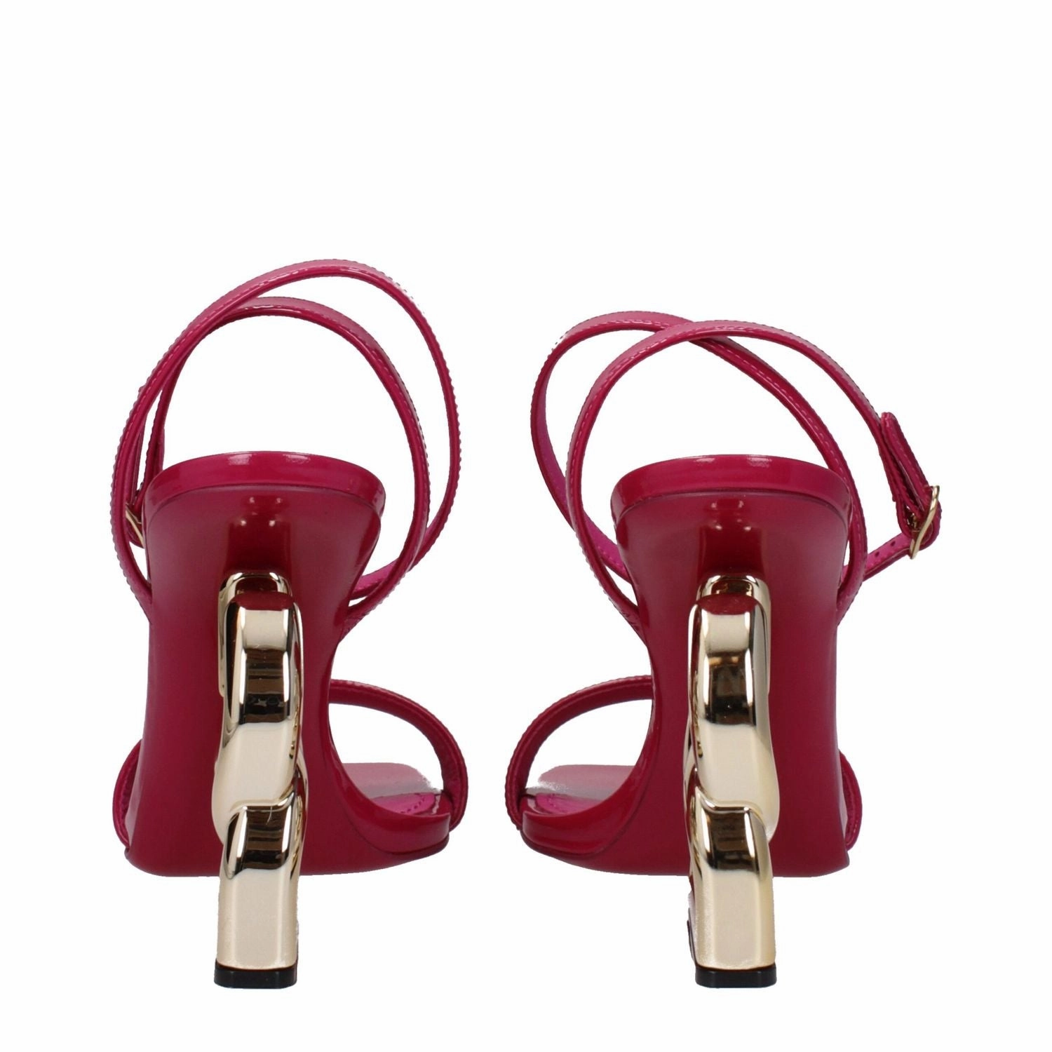 Sandals Toes Covered Dolce & Gabbana Pink Leather Stiletto Heel Sandals