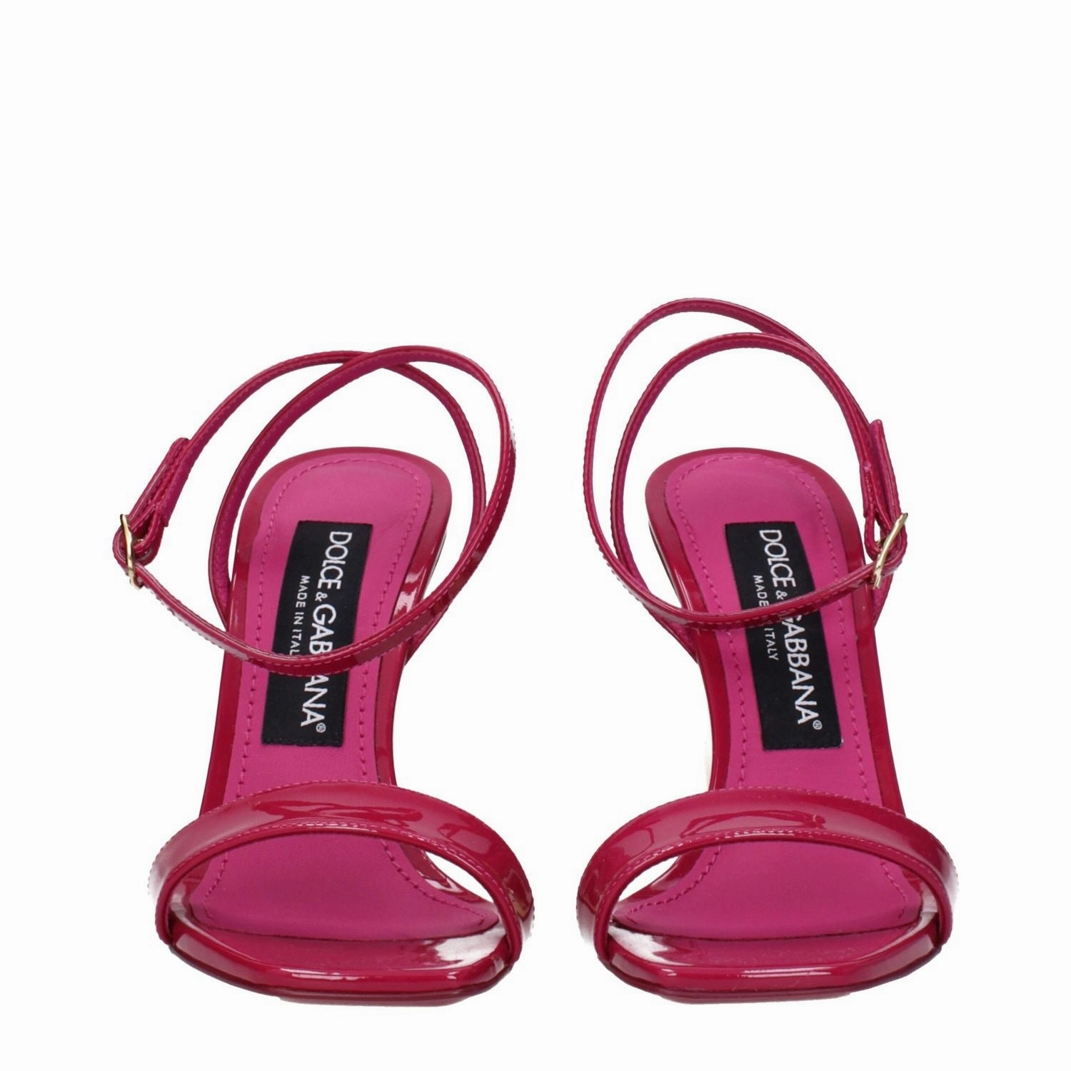 Dolce & Gabbana Pink Leather Stiletto Heel Sandals Sandals Good For Bunions