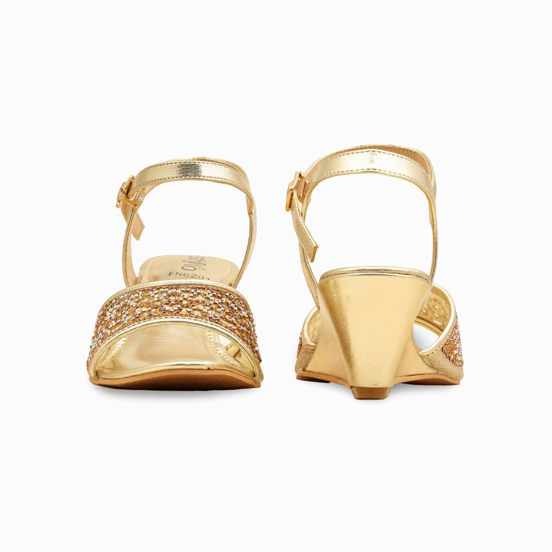 Hopara Sandals Golden Fancy Sandal For Women FN6201