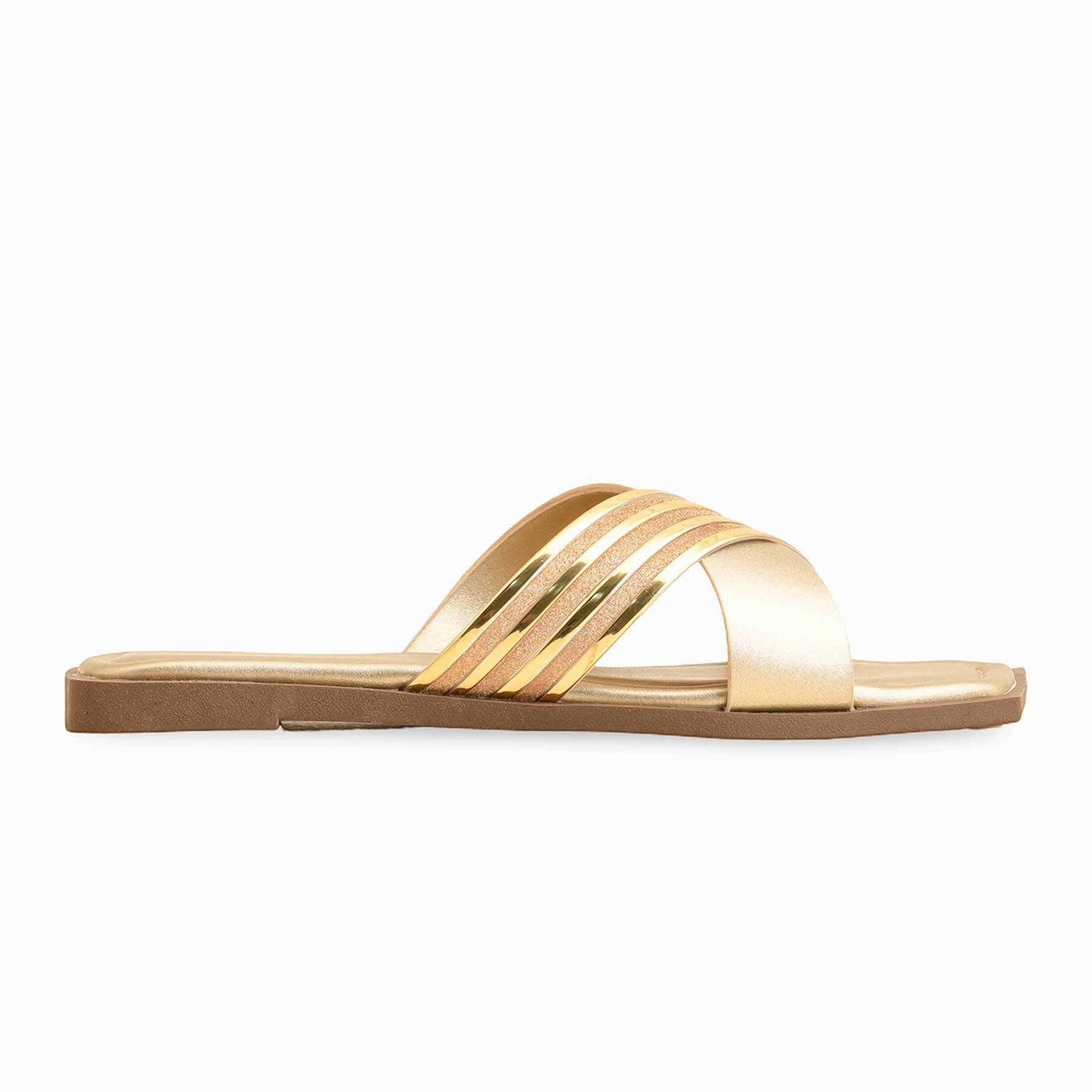 Leather Soles For Knitted Slippers Golden Formal Slipper FR8346