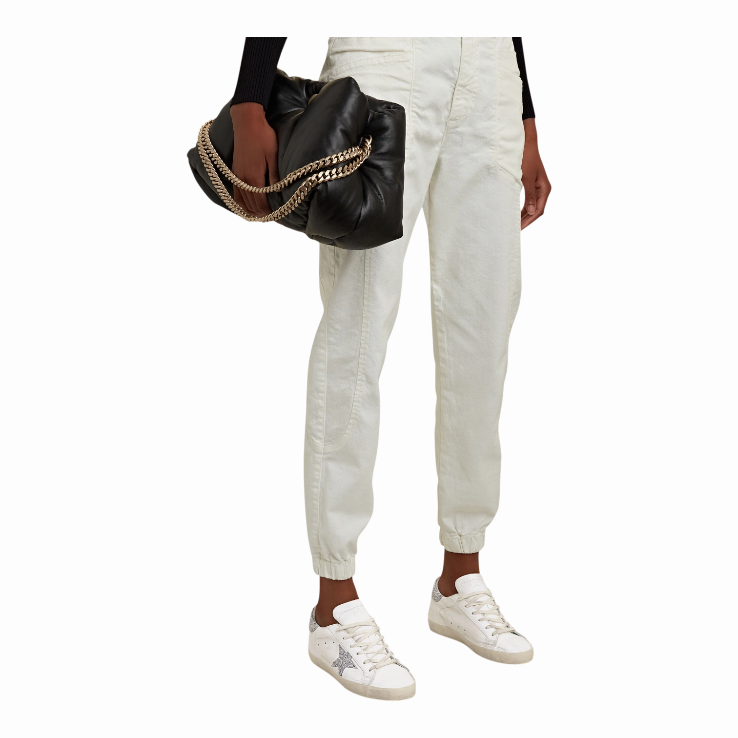 Golden Goose Superstar Leather Upper Crystal Star White/Silver Women GWF00101.F003354.80185 Kotd Sneakers