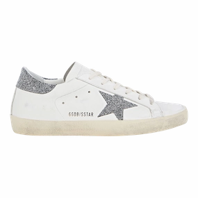 Golden Goose Superstar Leather Upper Crystal Star White/Silver Women GWF00101.F003354.80185 Best Sneakers For Seniors
