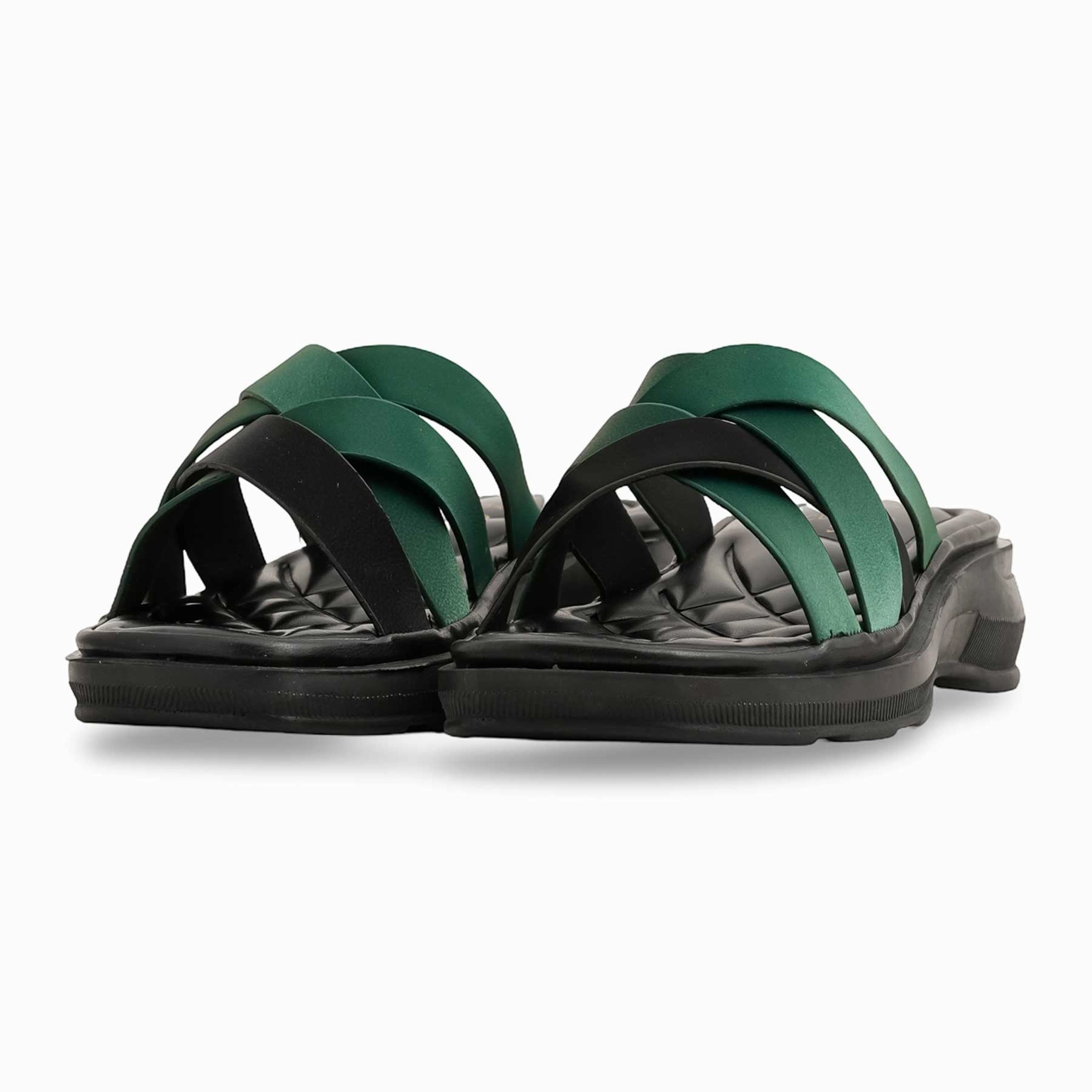 Flat Classic Shoes Green Casual Softy For Ladies CL5476
