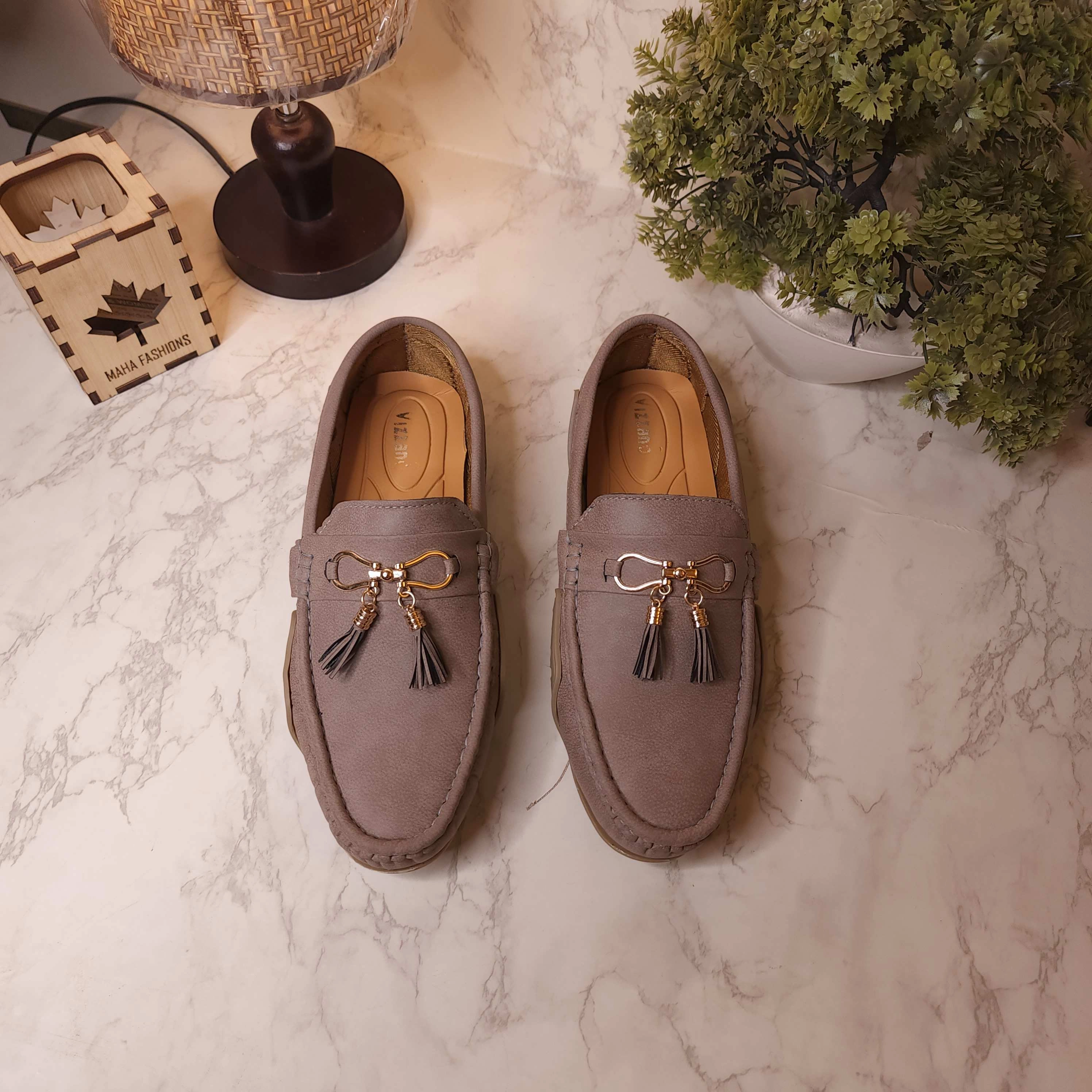 When Do You War Loafers Grey Premium Tassel Loafers