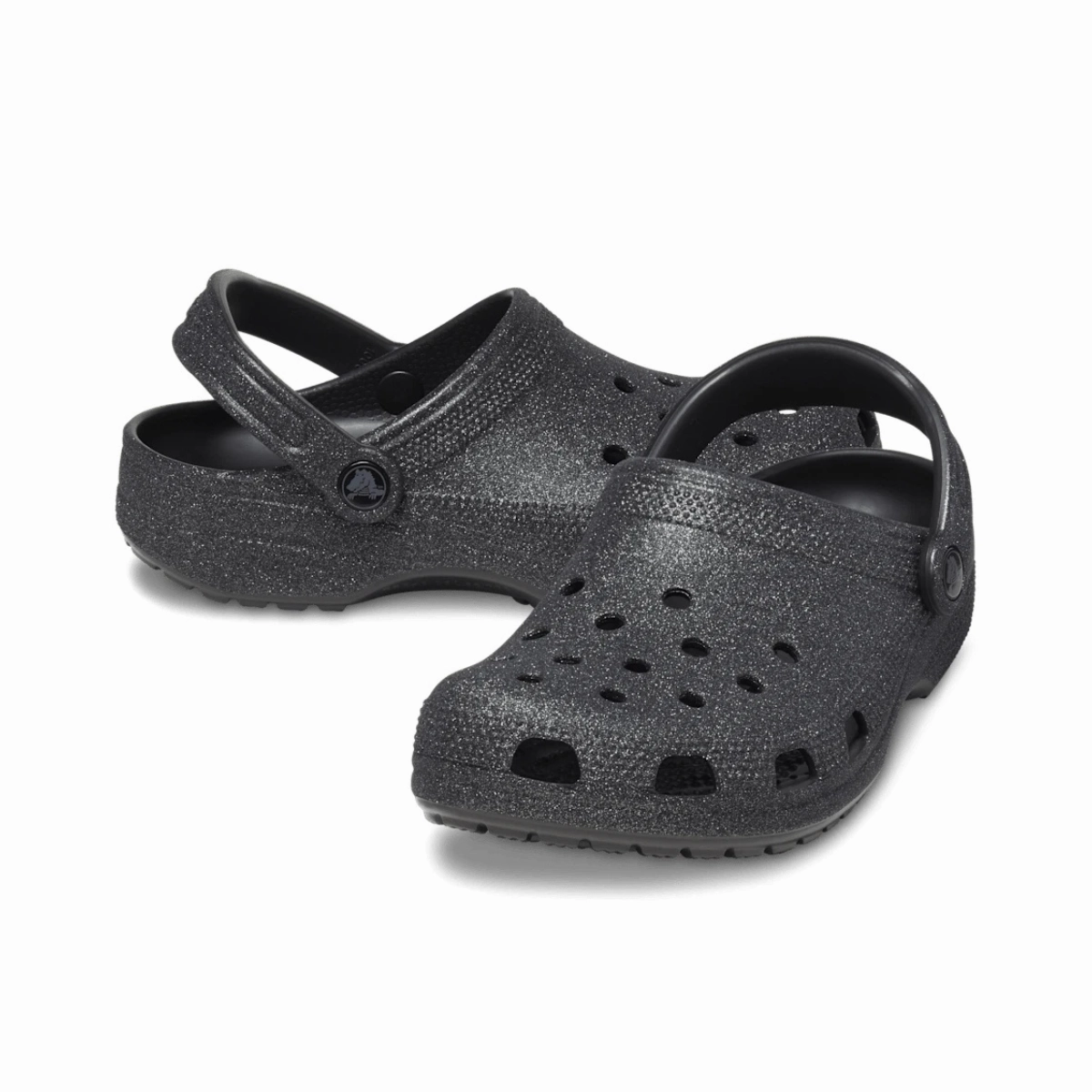 Crocs Classic Glitter Women Clog - BLK Sandals Toms