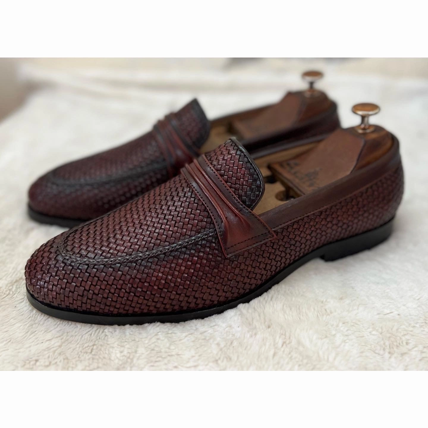 Handwoven Loafers - Brown Union Loafers