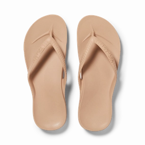 South Beach Flip Flops Arch Support Flip Flops - Classic - Tan