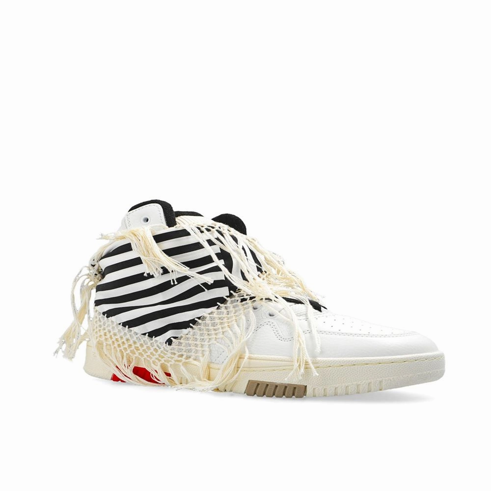 Saint Laurent White Calfskin High Top Sneakers 2. NULL