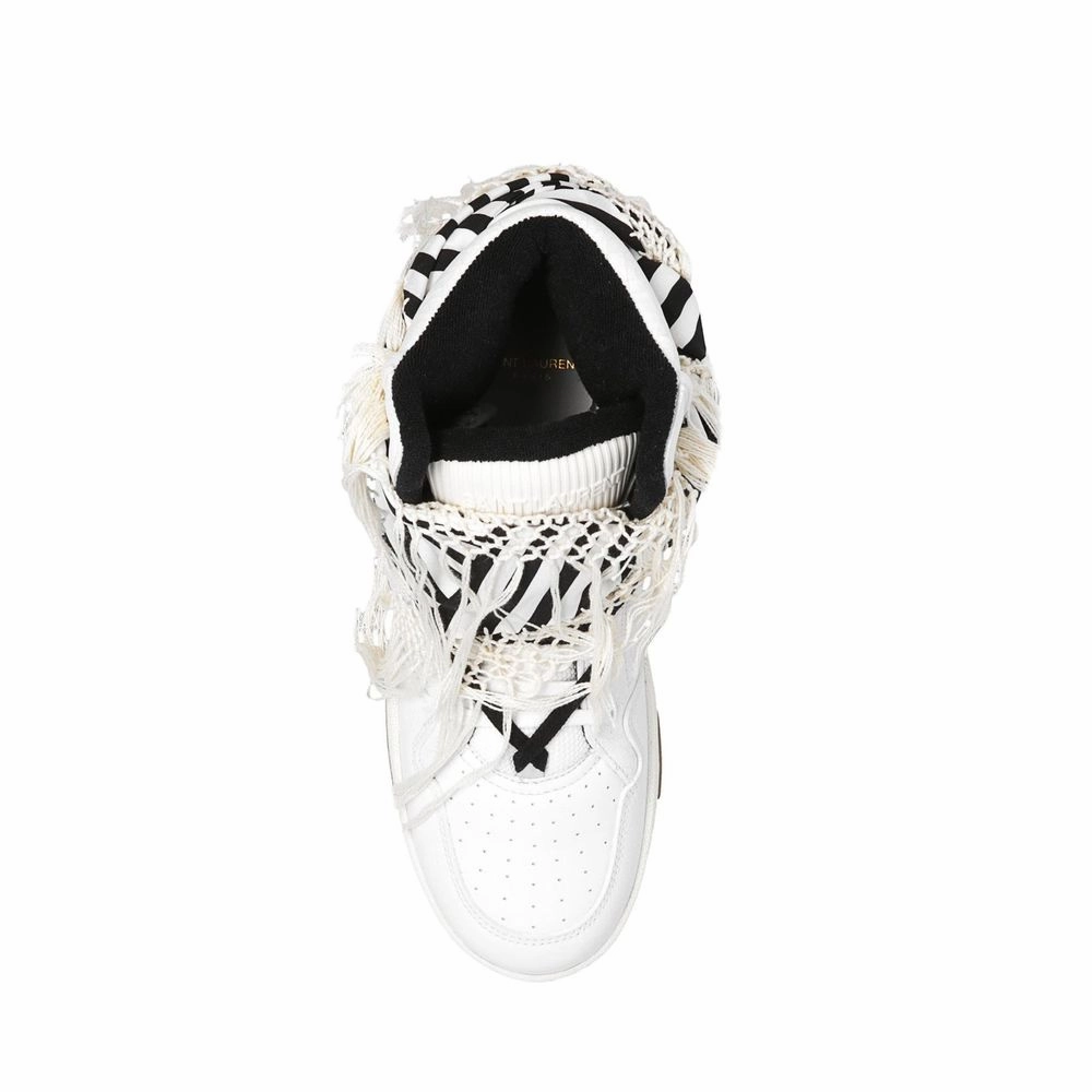 Sneakers Glycerin Saint Laurent White Calfskin High Top Sneakers