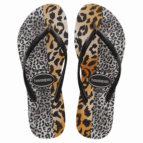 Best Waterproof Flip Flops With Arch Support Havaianas Slim Mixed Print Flip Flops Sand Grey Leopard