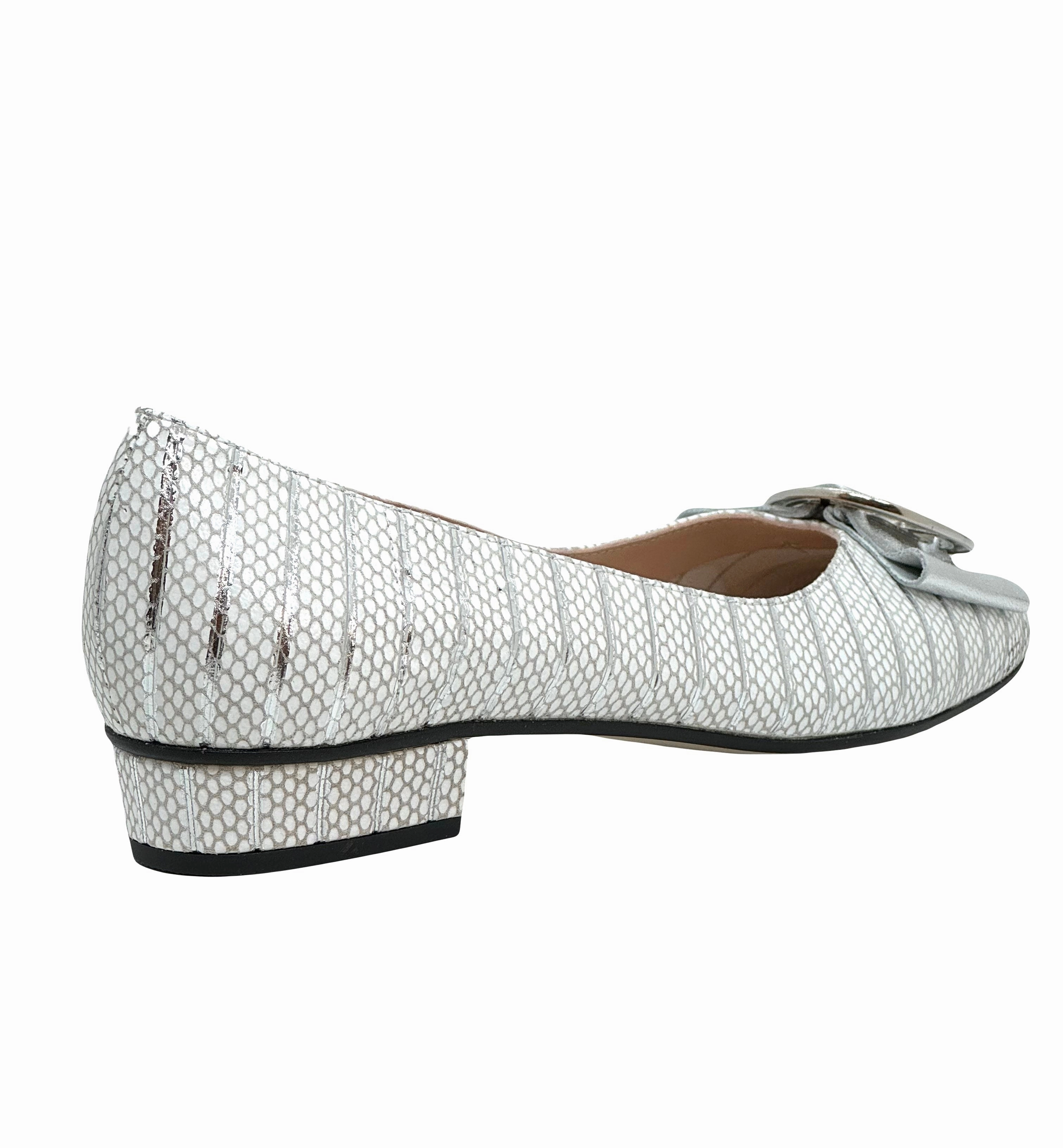 HB Ladies June Flat Metallic Trim Pump Best Casual Shoes For Flat Feet