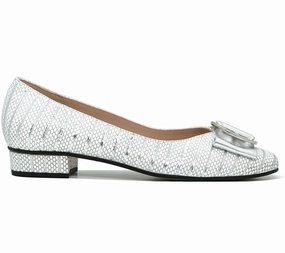 HB Ladies June Flat Metallic Trim Pump Shoe Liners For Ballet Flats