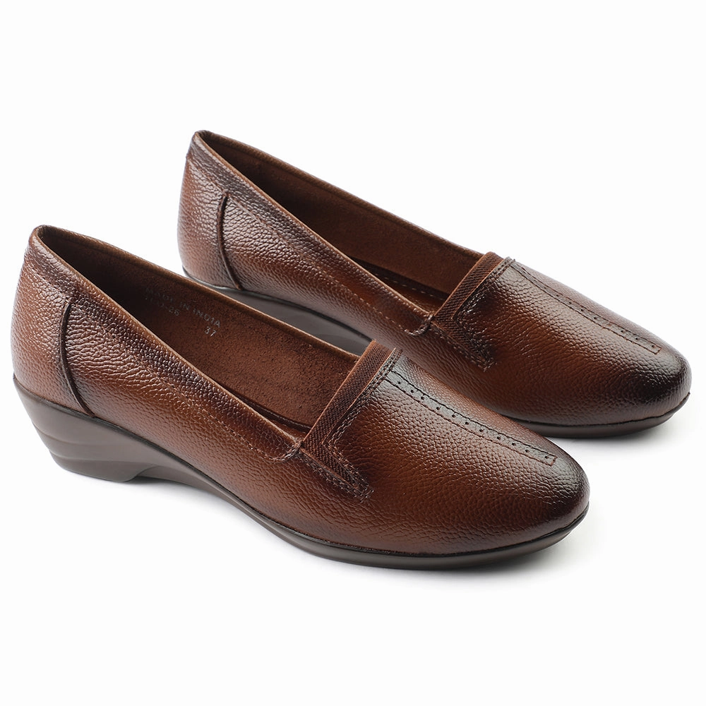 Healers Tan Ballerina Shoes For Women TLO-26 By Liberty Feet Casual Shoes