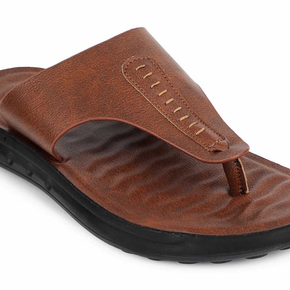 Spiked Slides Healers Tan Casual Slipper For Men GHD-82 By Liberty
