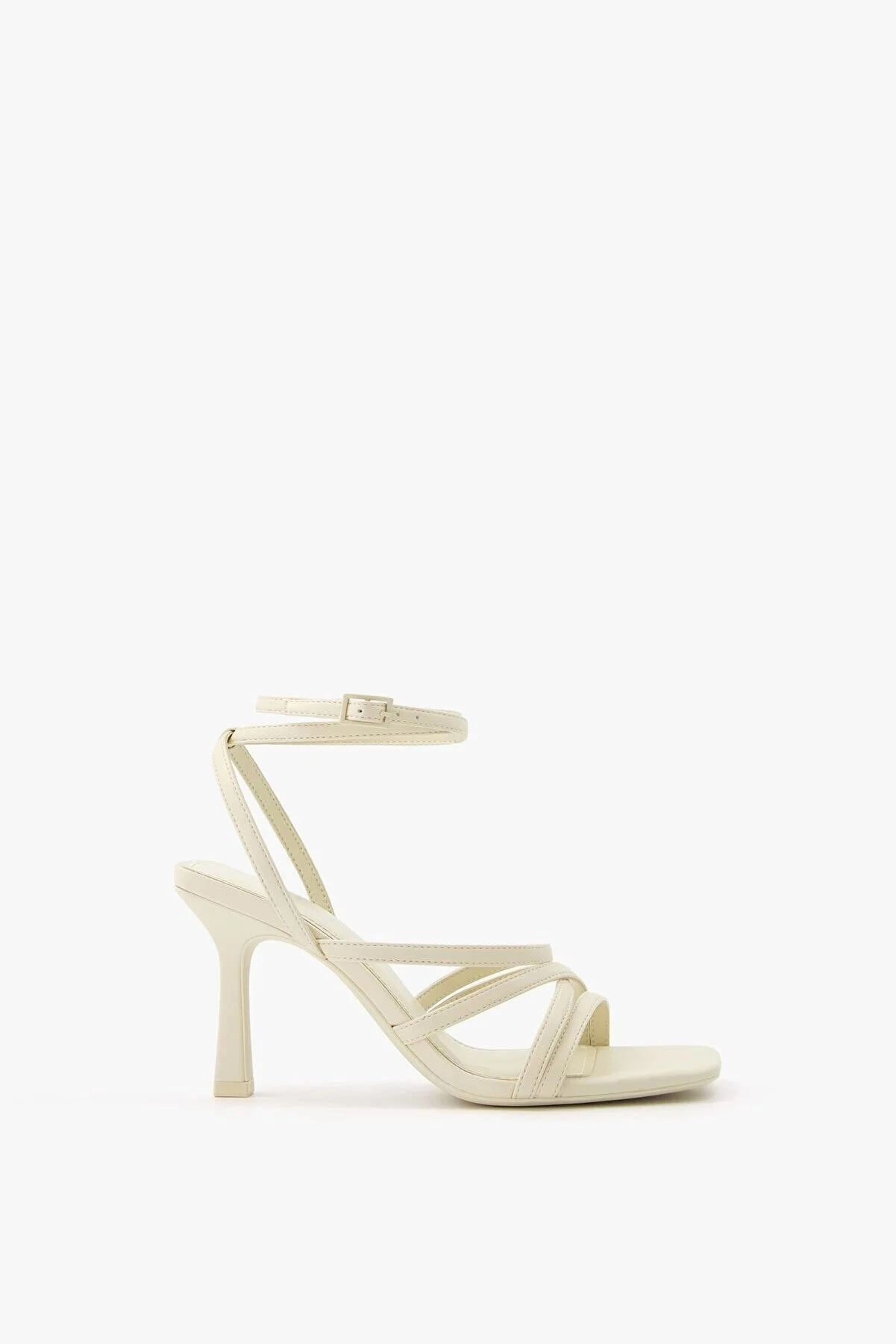 Sandals Hunter Park Bershka Women's Slim Strappy Sandals With Ankle Heels