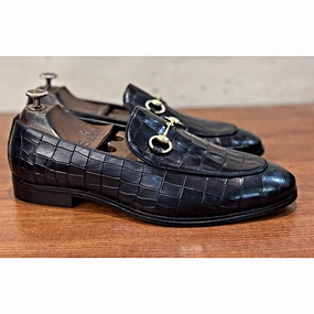 Loafers Crocs Horsebit Loafers - Croco Blk