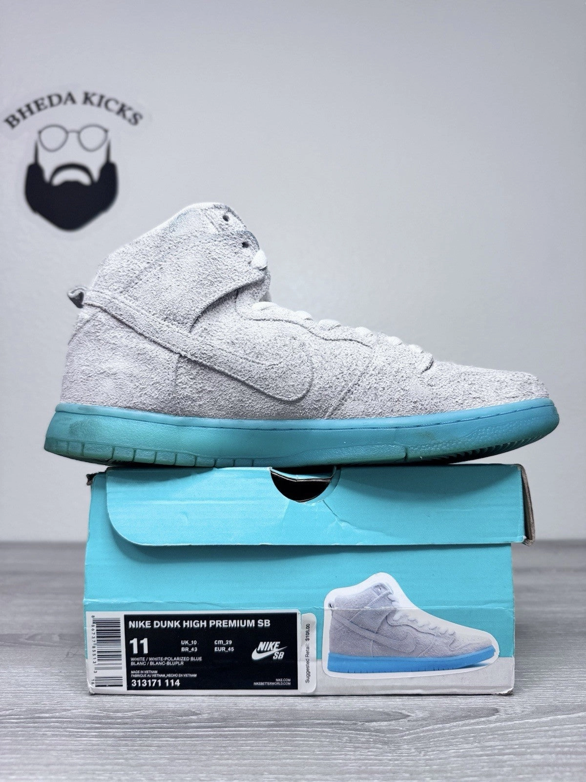 Size 11 - Nike Dunk SB High Chairman Bao 313171-114 Preowned Authentic Rare Asics Gt 2000 5 Running Shoe