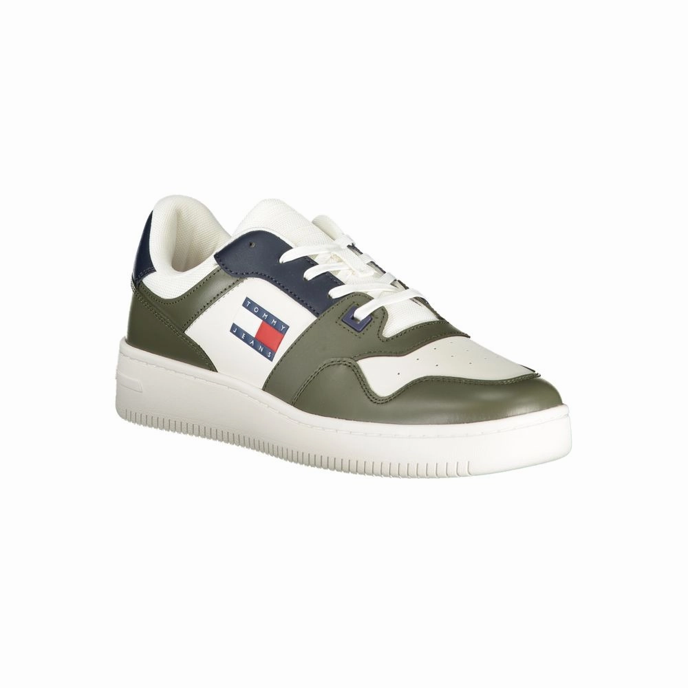 Culture Sneakers Tommy Hilfiger Green Leather Men Sneaker