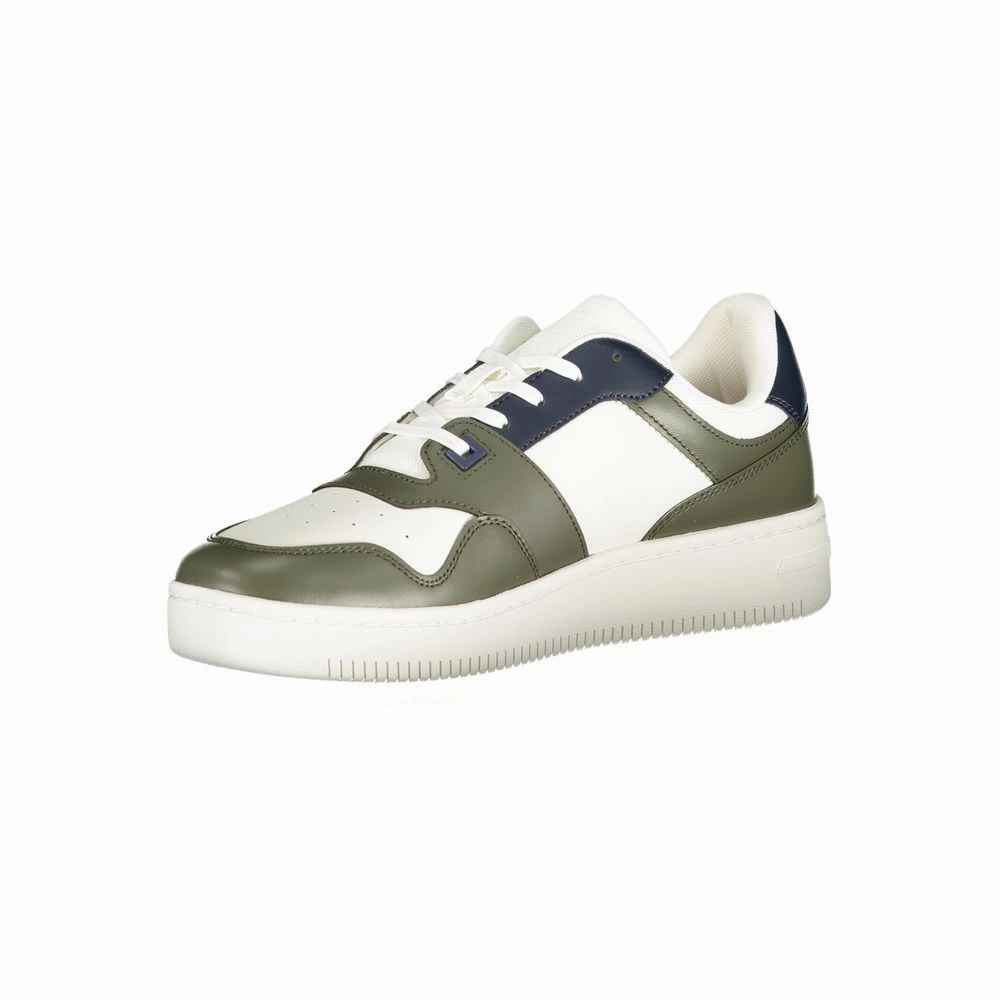 Glow In The Dark Sneakers Tommy Hilfiger Green Leather Men Sneaker