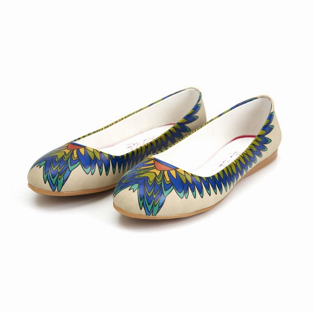 Good Shoe For Flat Feet Indian Feather Ballerinas Shoes 1090