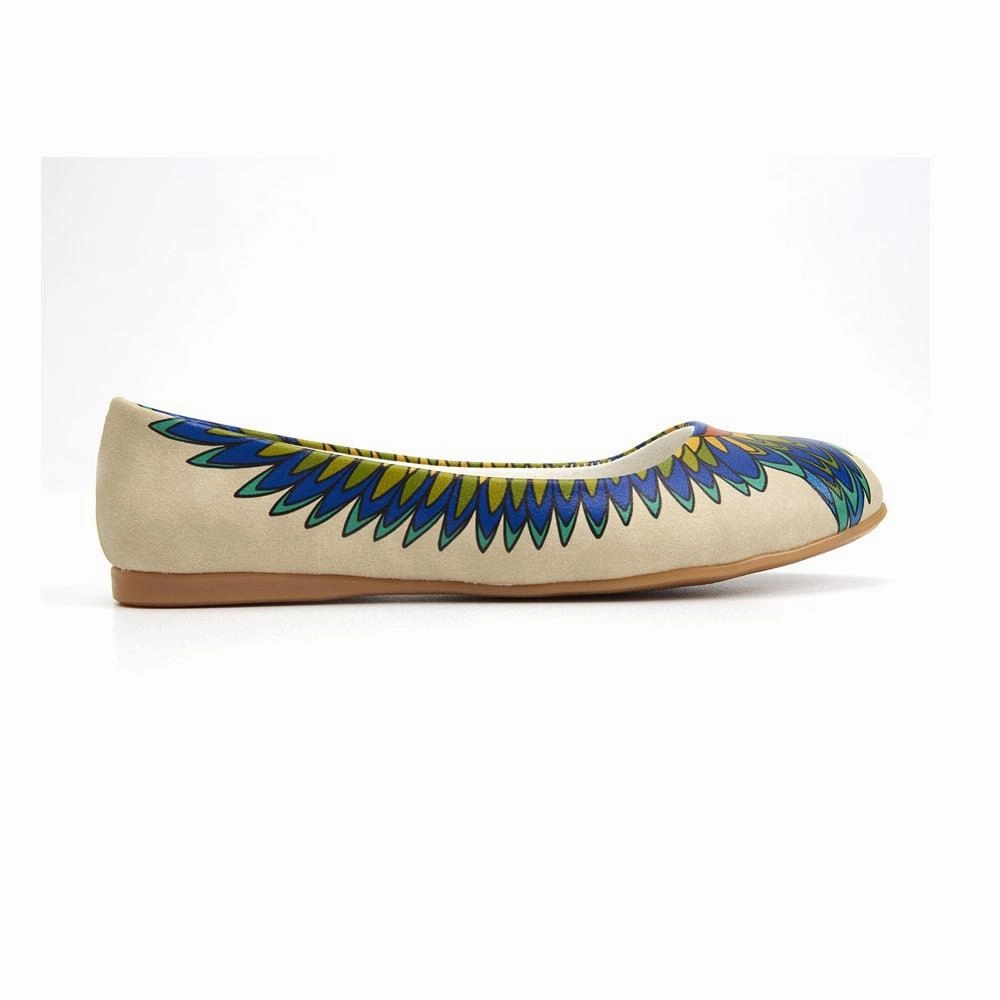 Ballet Flats Lace Up Shoes Indian Feather Ballerinas Shoes 1090