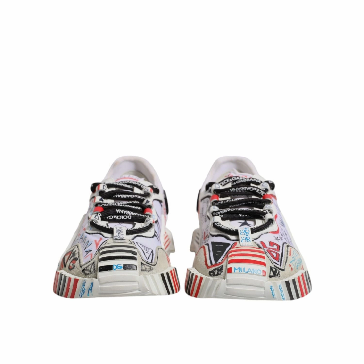 Dv Sneakers Dolce & Gabbana Multicolor Suede Fabric NS1 Sneakers Shoes