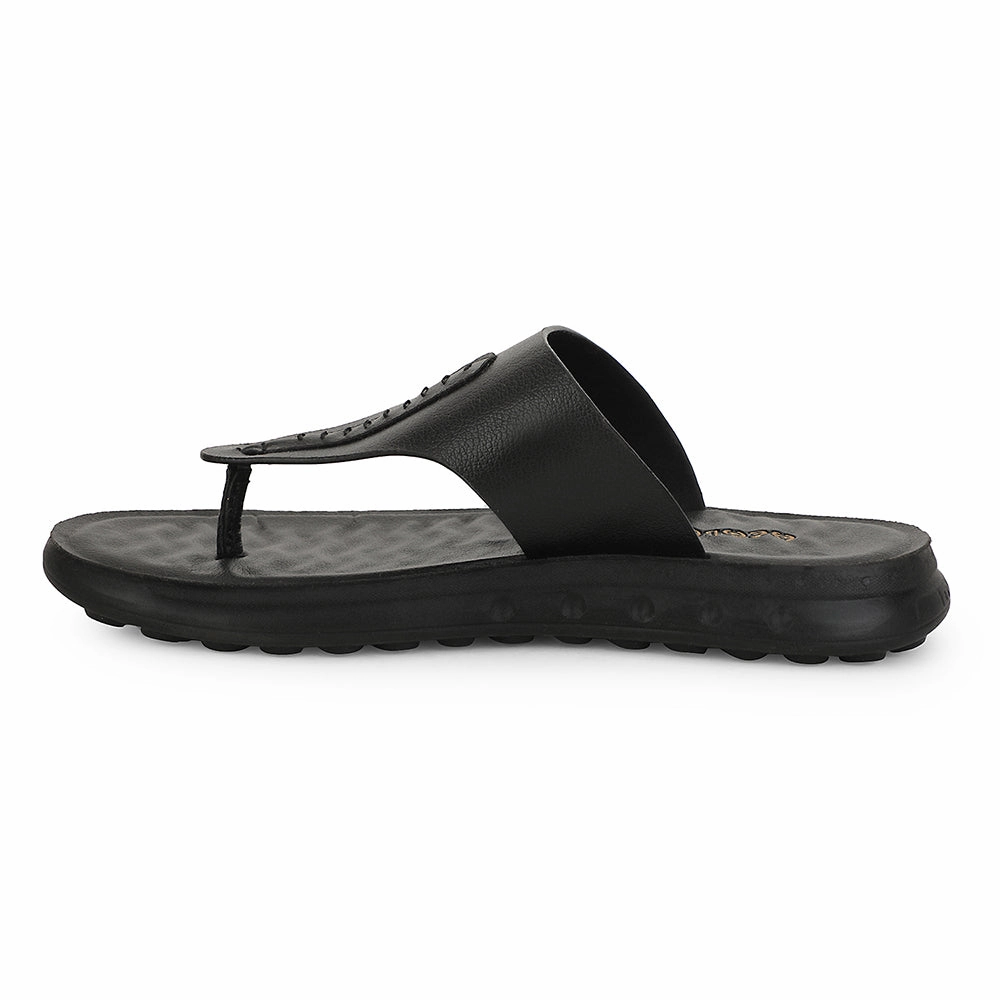 Healers Black Casual Slipper For Men GHD-82 By Liberty Slides From Pink