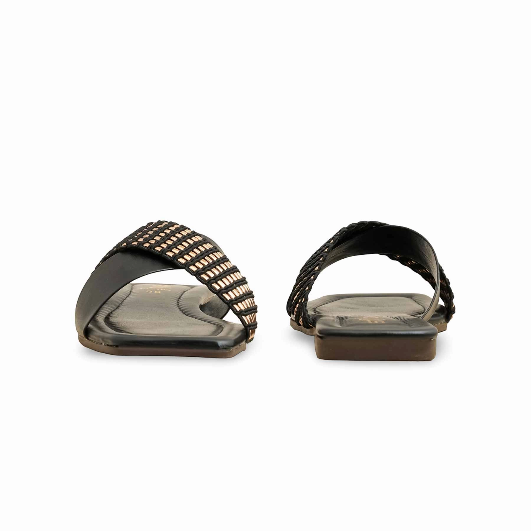 Black Casual Slipper CL2103 Vibi Venezia Venetian Slippers